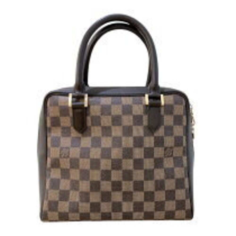 Louis Vuitton Handbag Damier Leather Brown Brera